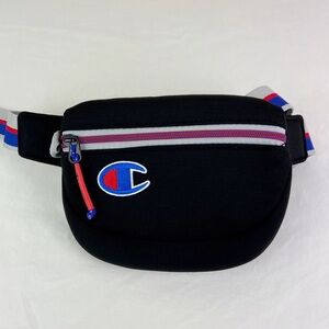 Champion Black Unisex Waist Bag